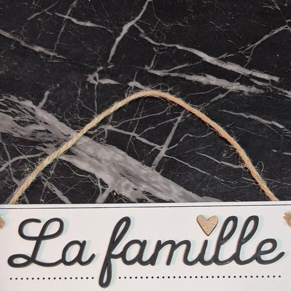 Small wall art "La Famille ". Translation below. - Picture 3 of 3